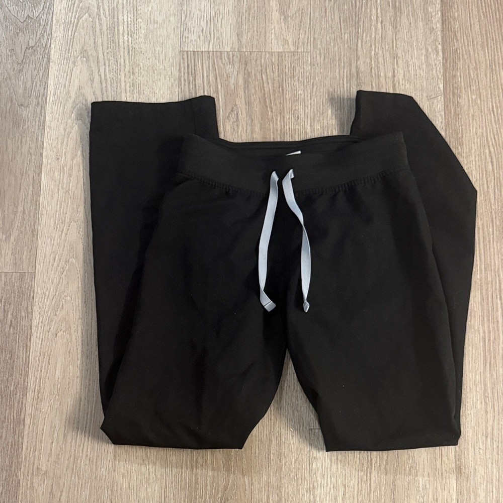 Figs Black Boot Cut Pants